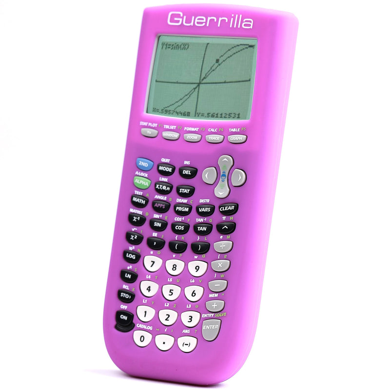[Australia - AusPower] - Guerrilla Silicone Case for Texas Instruments Ti 84 Plus Graphing Calculators Purple 