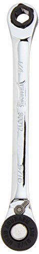 Williams JHW30012 1/4-inch square and hex ratchet, 5-inch compact short-handle socket wrench