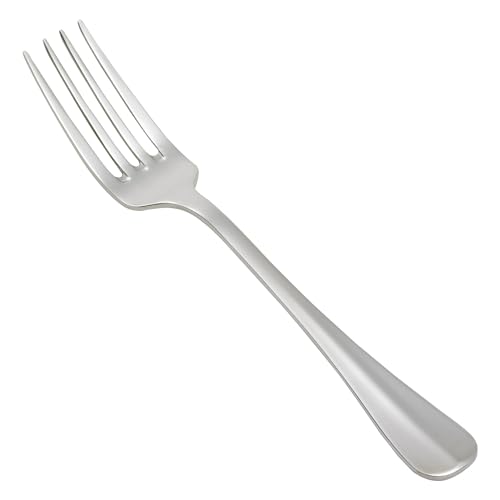 Winco 8" Stanford Stainless Steel Salad Fork (Set of 12)