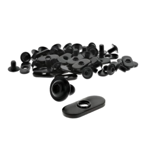 80/20 10 Series 1/4-20 x .375 inch flanged button head socket cap screw with slide-in economy T-nut combo, 25-pack