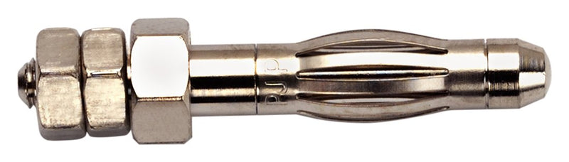 [Australia - AusPower] - Pomona 72918 4 mm Plug with Threaded M3 Stud, 2 Nuts; 12 mm (0.5") Stud Length, 10 Piece 