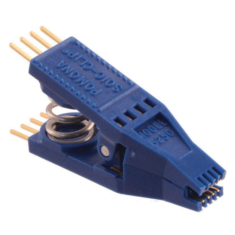[Australia - AusPower] - Pomona Electronics 5250 8-Pin Gold Plated SOIC Clip Test Clip with 0.1" Lead Spacing 