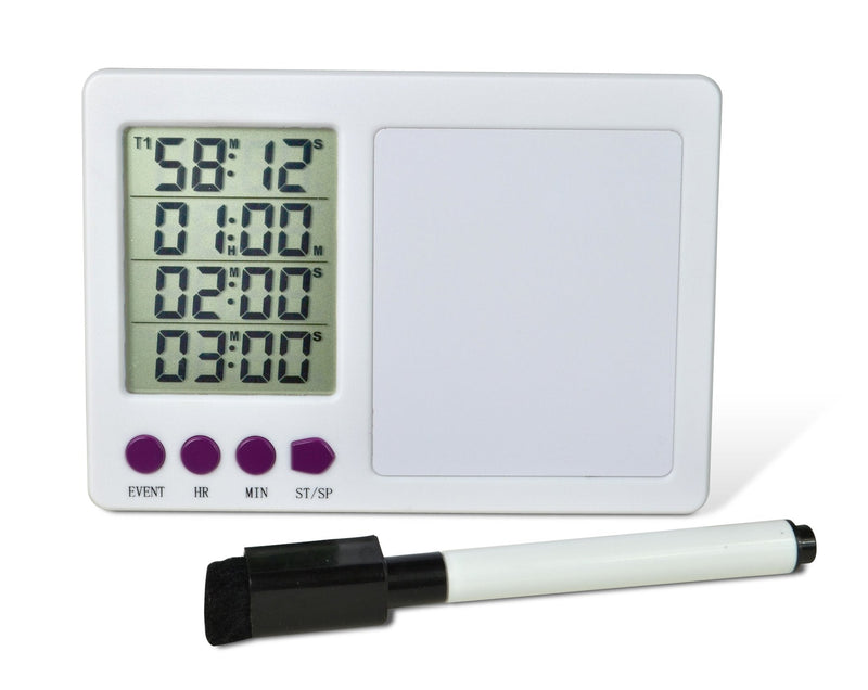 [Australia - AusPower] - SP Bel-Art, H-B DURAC 4-Channel Electronic Timer with White Board and Certificate of Calibration (B61700-3700) 