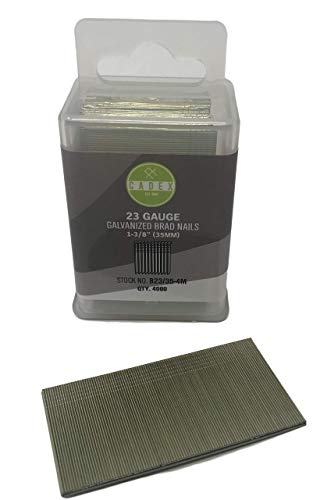 Cadex B23/35-4M 23-gauge galvanized brad nails, 35mm, box of 4000 fasteners