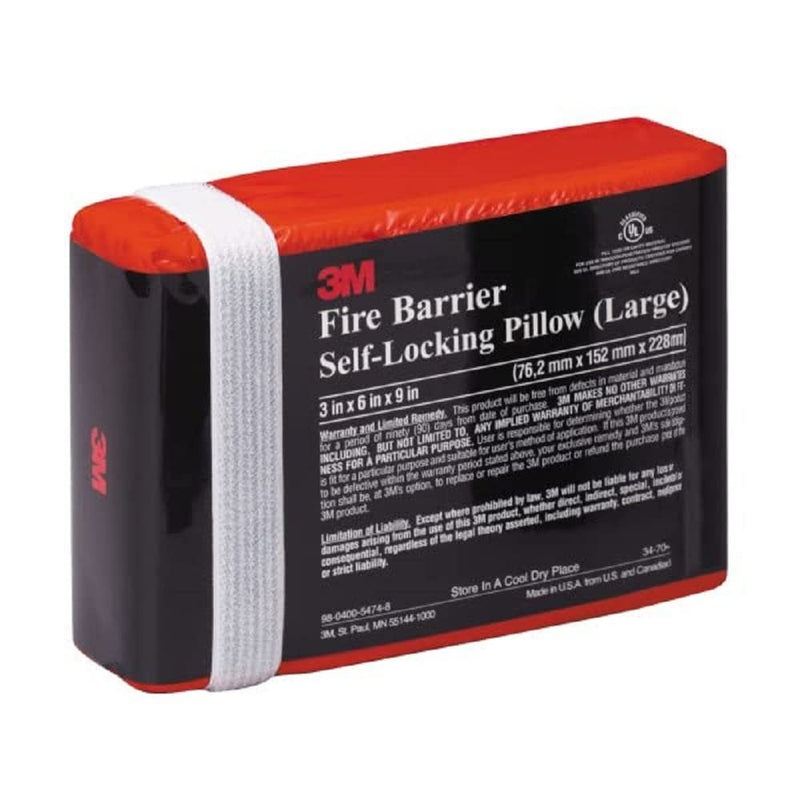 [Australia - AusPower] - 3M Fire Barrier Pillows FB369, Large Size, Self-Contained, Intumescent, Re-enterable, Re-Useable, 3 in x 6 in x 9 Inch 3 in x 6 in x 9 Inch, 