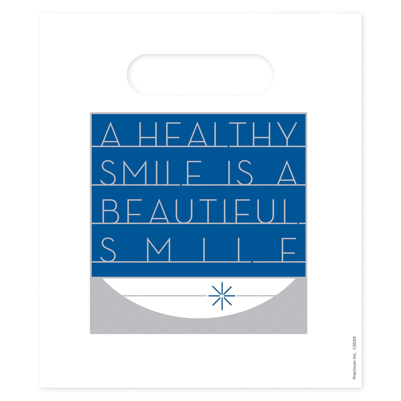 [Australia - AusPower] - Beautiful Smile Dental Giveaway Bags, 7-3/4" x 9", Pack Of 100 