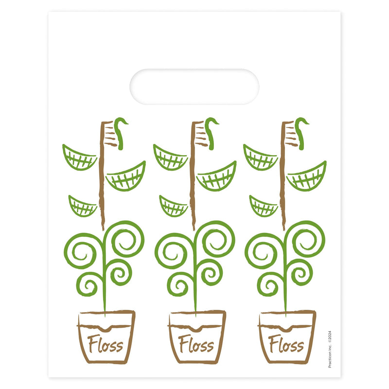[Australia - AusPower] - Growing Smiles Dental Giveaway Bags, 8" x 10", 100 Pack 