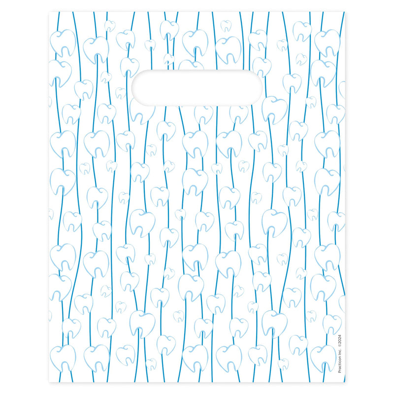 [Australia - AusPower] - Flossing Molars Dental Giveaway Bags, 8" x 10", 100 Pack 