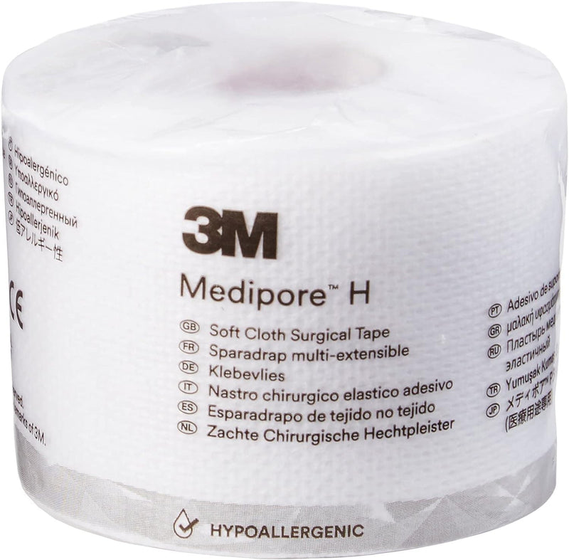 [Australia - AusPower] - 3M Healthcare Corp Medipore Hypoallergenic Soft Cloth Surgical Tape 2" X 10 Yds, White, Excellent Adhesion, Water Resistant, Each 