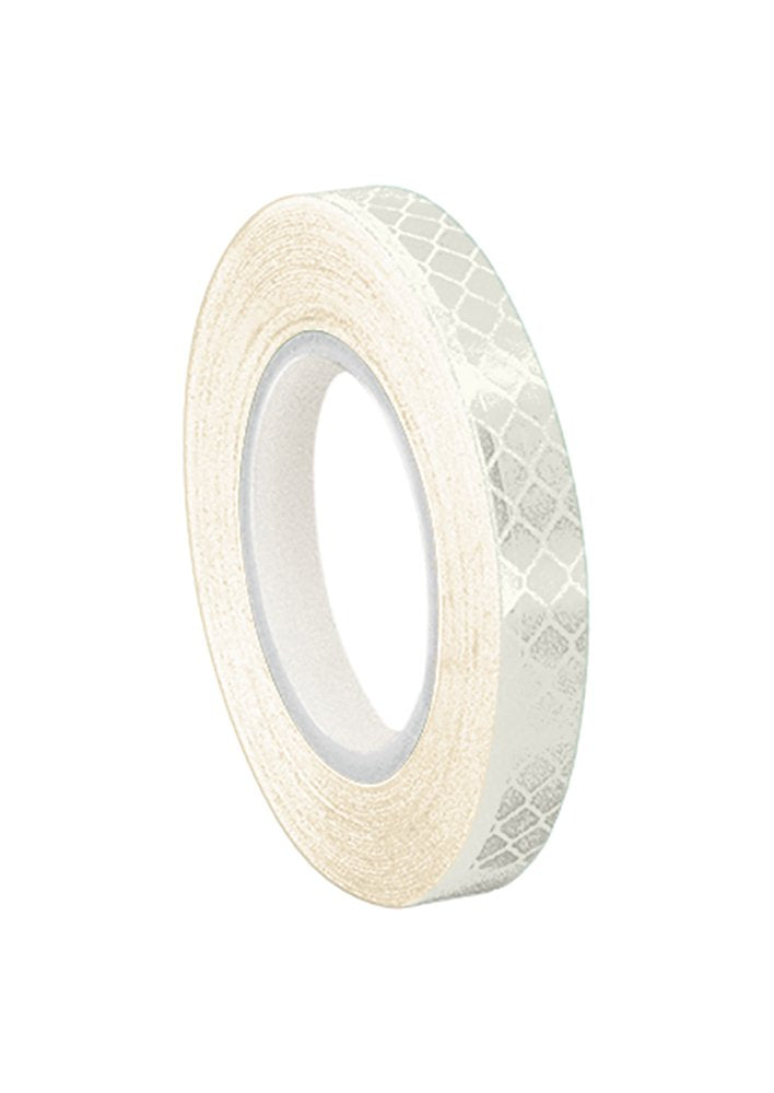 [Australia - AusPower] - 3M 3430 White Micro Prismatic Sheeting Reflective Tape - 0.25 in. X 15 ft. Non Metalized Adhesive Tape Roll. Safety Tape 