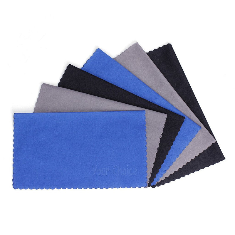 [Australia - AusPower] - Your Choice Microfiber Cleaning Cloths 6 Pack for Eyeglasses, Camera Lens, Cell Phones, CD, DVD, Computers, Tablets, Laptops, Telescope, LCD Screens and Other Delicate Surfaces Cleaner 