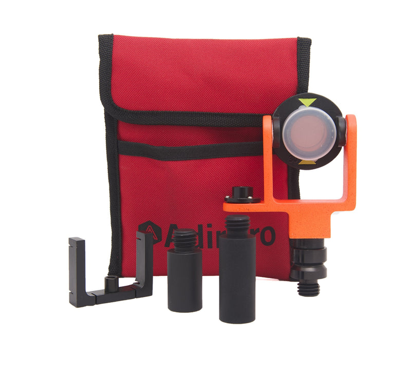 [Australia - AusPower] - AdirPro Mini Prism System with Side Vial - Heavy Duty Copper-Coated Prism with S-hook and Bracket - Compatible with Trimble, Sokkia, Topcon, Leica, Nikon, Penta & More 