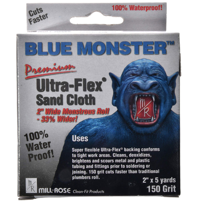 [Australia - AusPower] - Mill-Rose 70172 Millrose Monster Ultra Flex Premium Mini Strips Abrasive Cloths, 2" x 5-Yard, Blue 