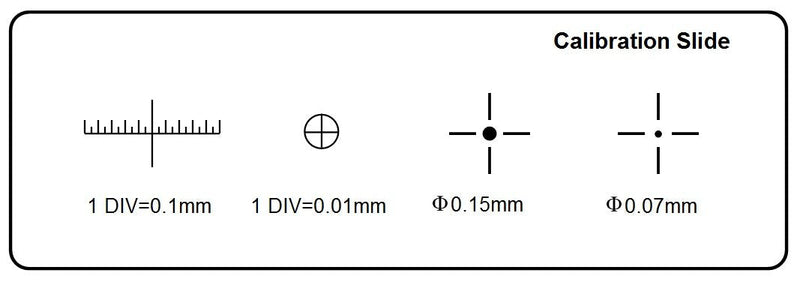 [Australia - AusPower] - Microscope Stage Micrometer Calibration Slide (TCM-H) with 4-Scales and 0.01mm Line Resolution 