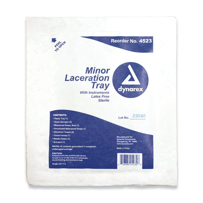[Australia - AusPower] - Dynarex Minor Laceration Tray w/Instruments 