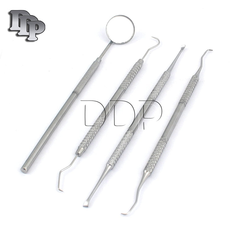 [Australia - AusPower] - Dental Tartar Calculus Plaque Remover Tooth Scraper, Dental Mirror & Scaler Set 