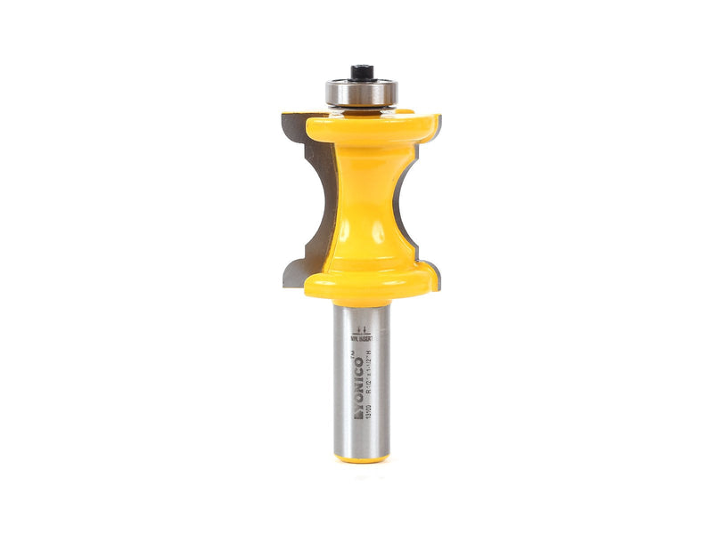 YONICO Router Bits Bullnose and Cove Furniture Molding & Trim 1-1/2-Inch 1/2-Inch Shank 13100 1-1/2" Cutting Length - 1/2" Shank