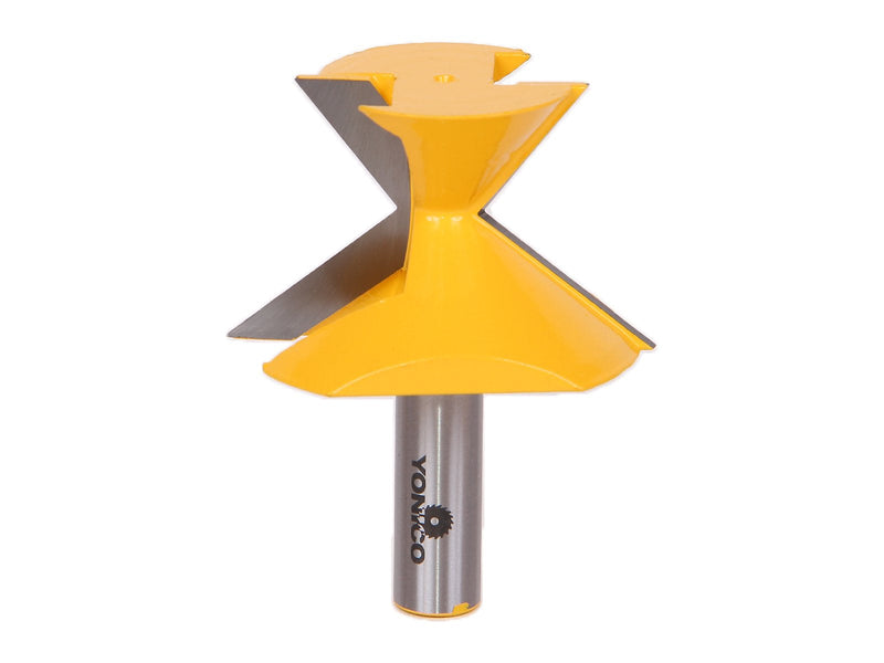 YONICO Router Bits Crown Molding Miter 52 Degree X 38 Degree 1/2-Inch Shank 16143