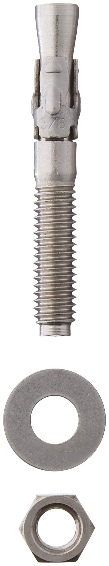 [Australia - AusPower] - 014973351656 Wedge Anchor SS, 3/8 x 2-3/4, Piece-5 3/8 x 2-3/4 (Pack of 5) 