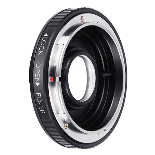 K&F Concept Pro Lens Mount Adapter Compatible for Canon FD FL 35mm SLR Lens to Canon EOS (EF, EF-S) Camera, Compatible with Canon 1D, 1DS, Mark II, III, IV, Digital Rebel T5i, T4i, T3i, T3 Canon FD-EOS
