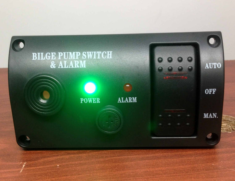 Pactrade Marine Boat Bilge Alarm And Pump Switch ABS Manual Automatic Off Spring Return