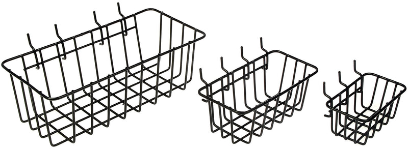 [Australia - AusPower] - Dorman Hardware 4-9845 Assorted Pegboard Wire Basket Set, (Set of 3) 