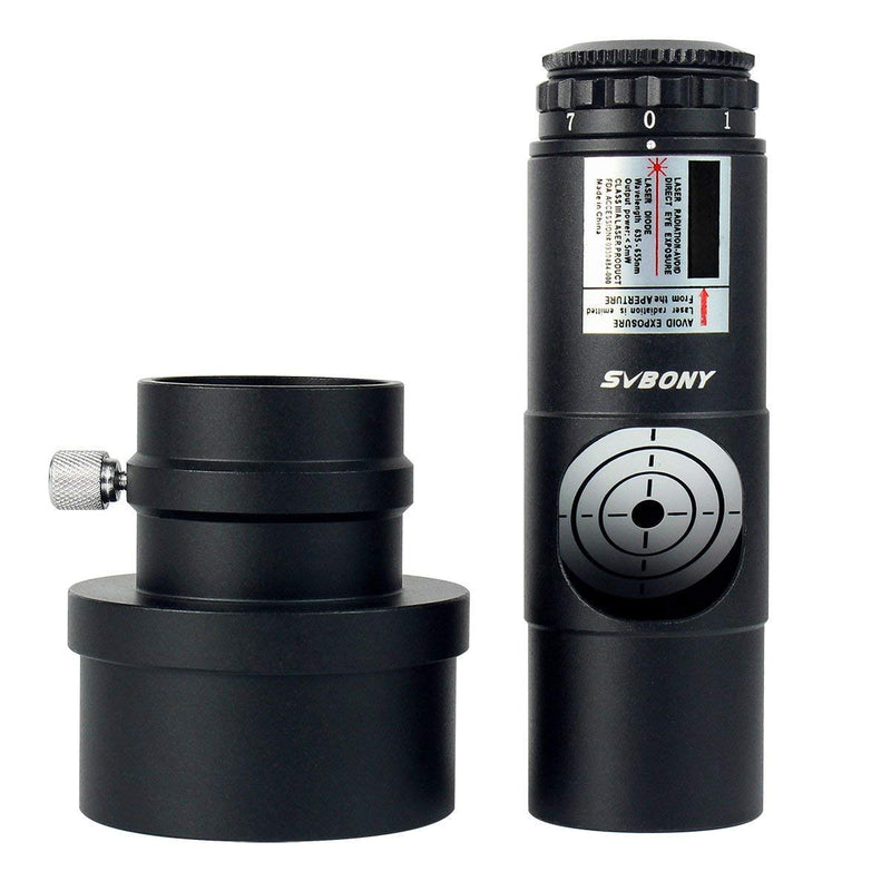 [Australia - AusPower] - SVBONY Red Laser Collimator for Newtonian Marca Telescope Alignment 1.25 inches 7 Bright Levels Triple Cemented Lens with 2 inches Adapter 