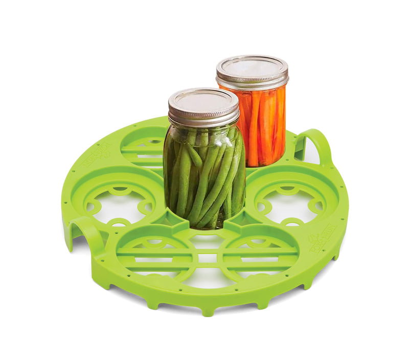 Farm to Table Dual Canning Rack, Nylon, Quart or Pint Sizes 11.5 x 11.5 x 2