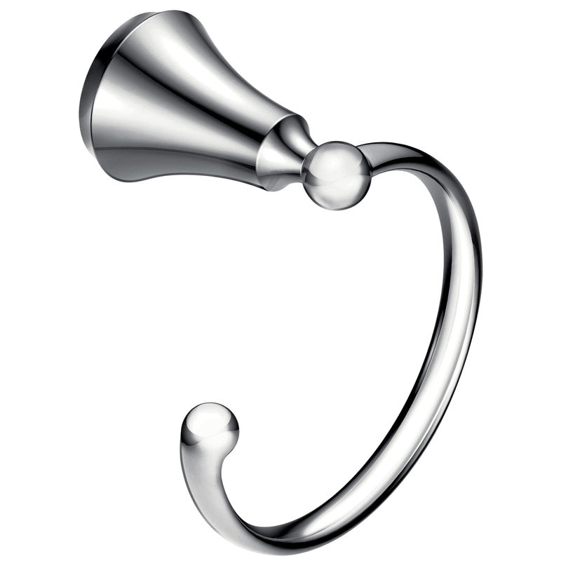 Moen YB5286CH Wynford Bathroom Hand Towel Ring, Chrome 1 Count (Pack of 1)