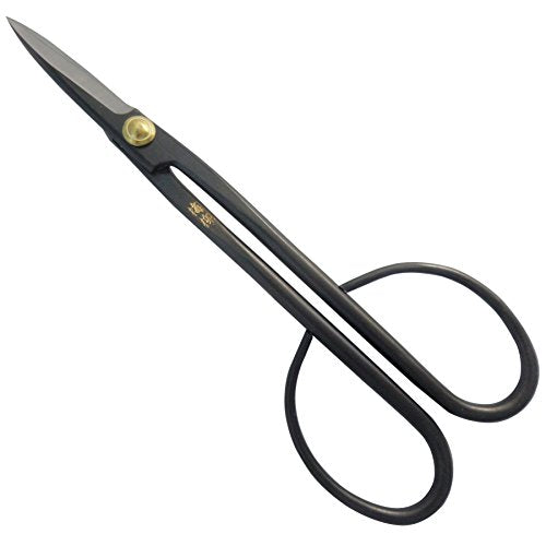 Tenartis 8.5-inch twig bonsai shears, Bairyu made in Japan, shown with sharp pruning blades and ergonomic handles