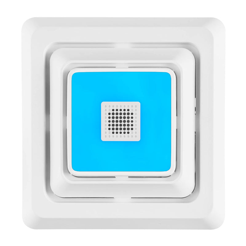 Broan-NuTone FG800RGBS Genuine Replacement Cover (Bath Fan Not Included) with ChromaComfort LED Light and Sensonic Bluetooth Speaker, Fits Select Bathroom Fan Models Bluetooth LED Cover/Grille