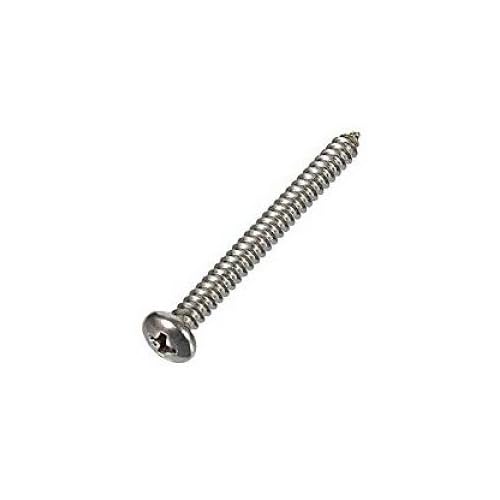 [Australia - AusPower] - 18-8 Stainless Steel Sheet Metal Screw, Plain Finish, Pan Head, Phillips Drive, Type A, 10 Thread Size, 1 3/4" Length (Pack of 50) (Fits Tuf-Tite Risers and Lids) 