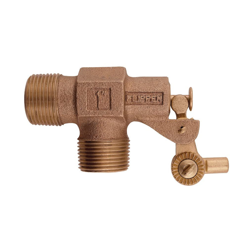 [Australia - AusPower] - Watts ST1000 Series 1" Bronze Standard Duty Float Valve, Male NPT Inlet & Outlet, Machined Flange, Serrated Arms, Replaceable Seals, Pivot Arm & Plunger Assembly, Max Working Temperature 180° F 