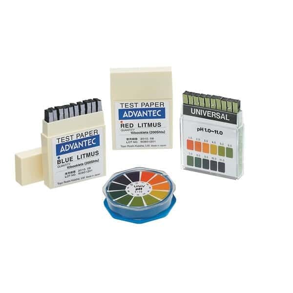 [Australia - AusPower] - Advantec Universal pH Test Paper; pH Range 1 to 11; 10 Booklets of 20 Strips 