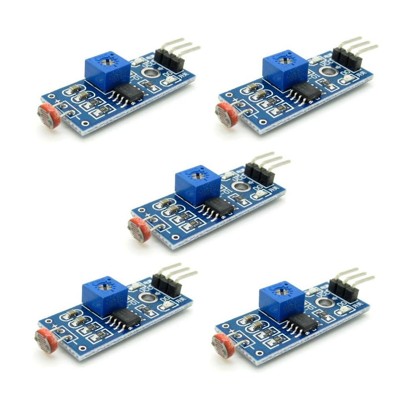 [Australia - AusPower] - JIUWU Light Detection Digital Switch Mete Output Photosensitive Sensor Module Pack of 5 
