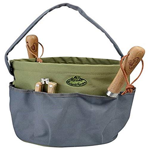 Esschert Design gray round garden tool bag for organizing gardening tools
