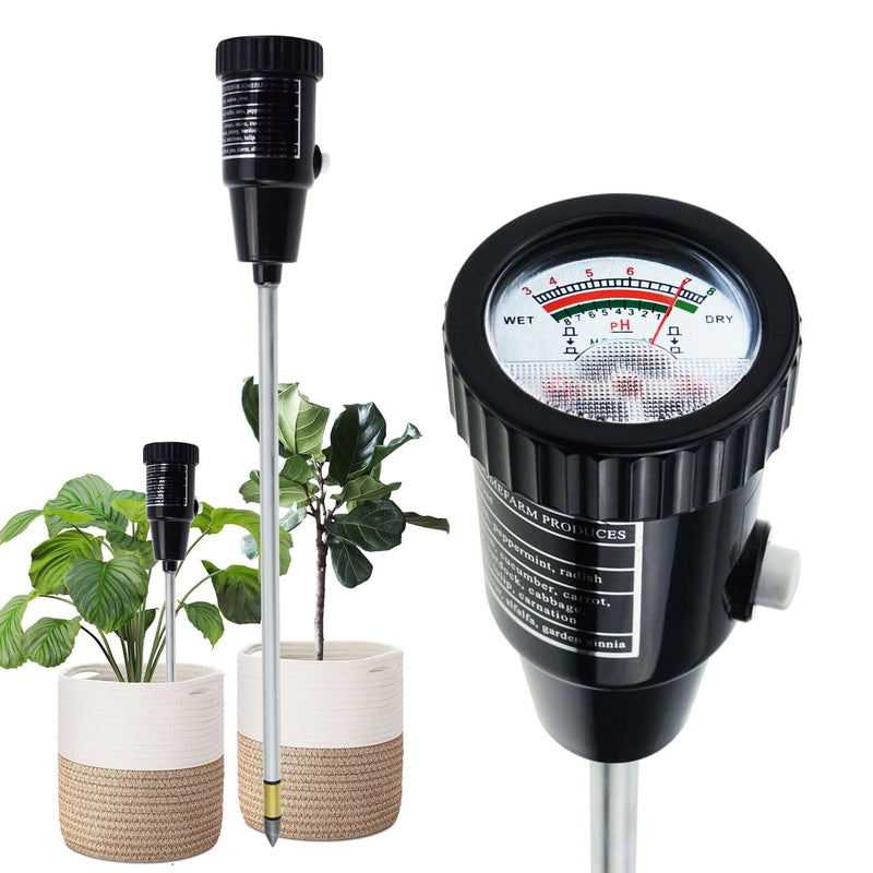 [Australia - AusPower] - Soil PH Meter, Soil Moisture Sensor Meter, Soil PH Tester Gardening Tool Kits for Plant, Tree, Soil Tester for Moisture Great for Garden, Lawn, Farm, Indoor & Outdoor Use 295mm Long 