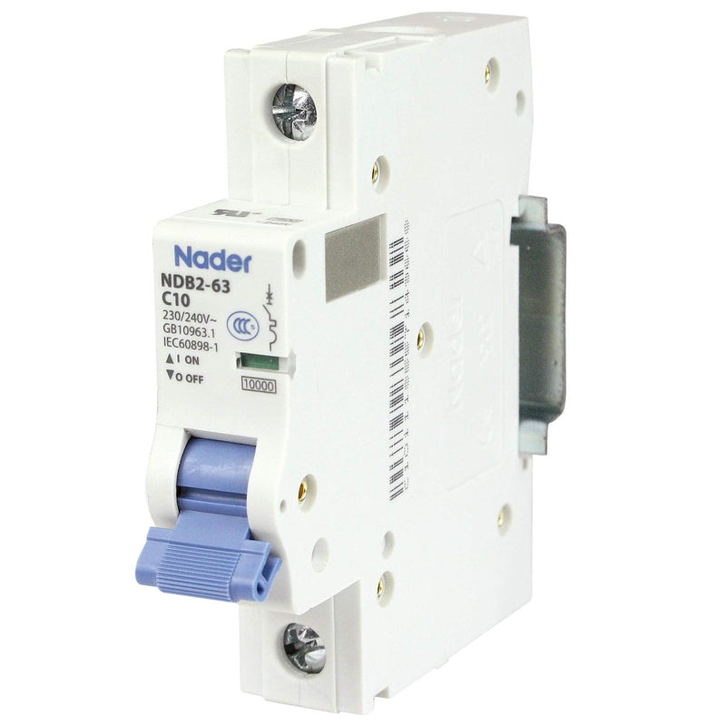 [Australia - AusPower] - ASI AC Miniature Circuit Breaker - 1 Pole DIN Rail Mount 20 Amp 240 Volt Unit with Shock-Proof Terminations, Trip Curve C, L1 and Neutral Circuits 20 Amps 
