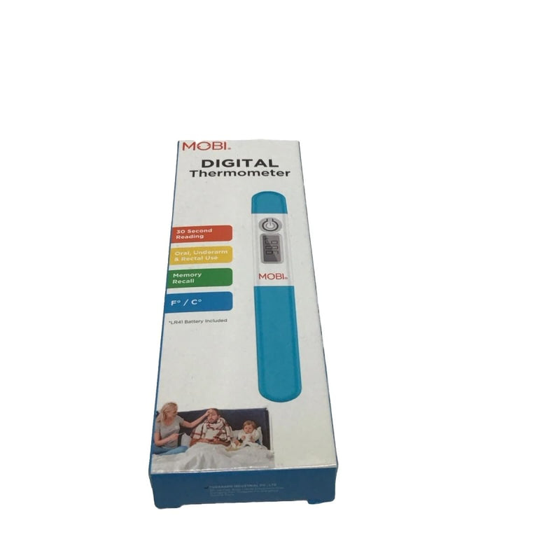 [Australia - AusPower] - MOBI - Digital Health Thermometer - Oral, Underarm, and Rectal Thermometer for Adults and Children - Thermometer for Fever - Rectum and Armpit Reading for Baby, Children and Adults - 1 Pack 