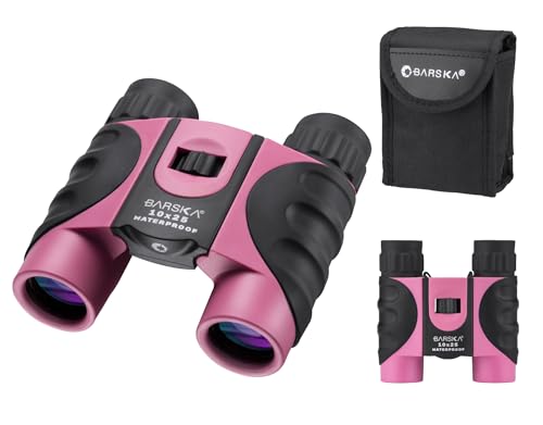 Barska AB12418 10x25 Waterproof Binocular, Pink, 10x25mm