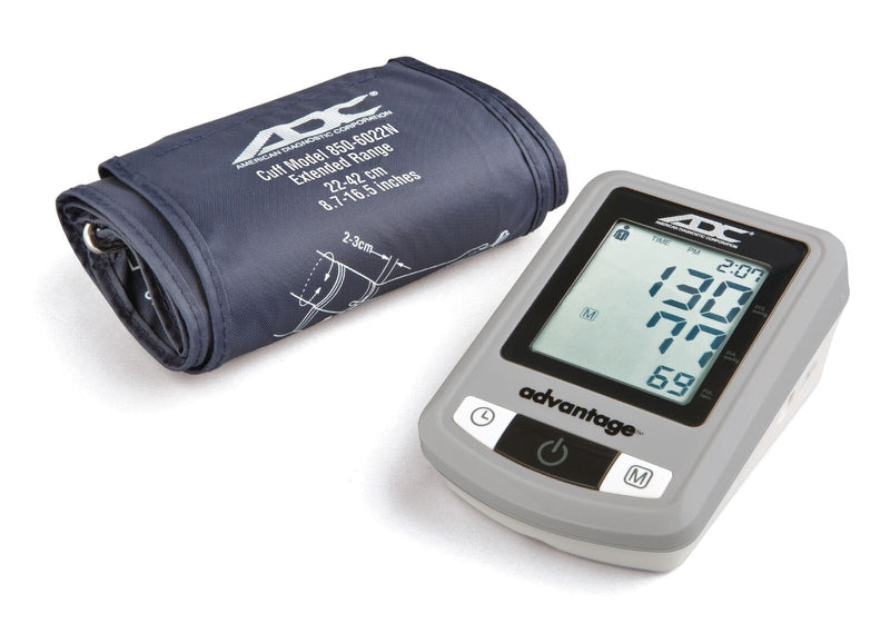 [Australia - AusPower] - ADC 6021N Advantage Automatic Digital Blood Pressure Monitor with Storage Case, BHS AA Rated, Wide-Range Adult Navy Upper-Arm BP Cuff Auto 