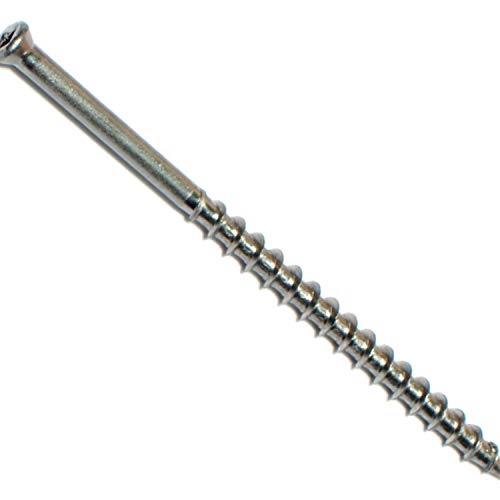 Hard-to-Find Fastener square drive trim head deck screws, 7 x 3-inch, 116-piece box