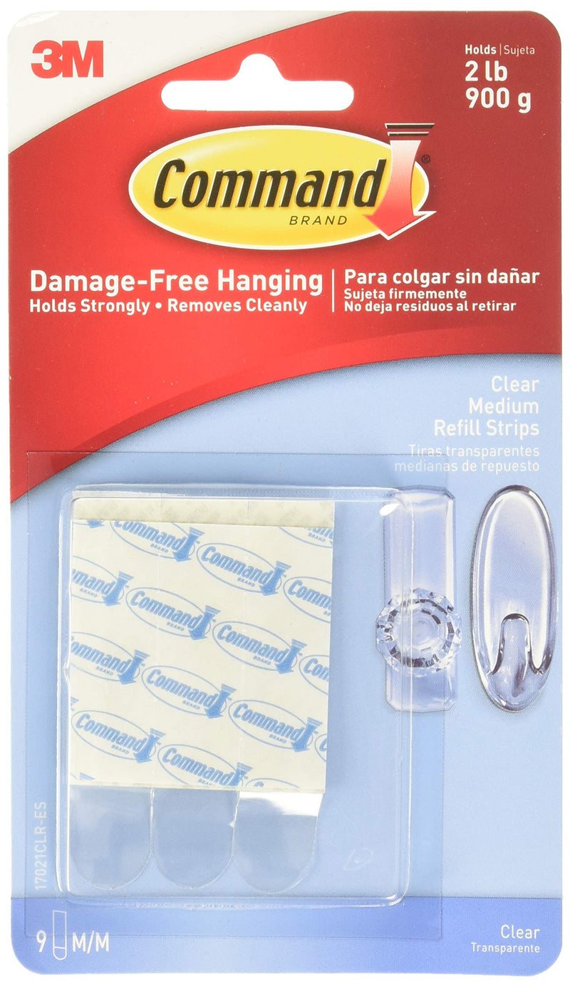 [Australia - AusPower] - Command(Tm) Clear Medium Refill Strips 17021CLR-Es 