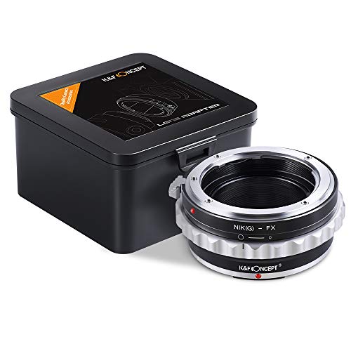 K&F Concept Camera Lens Adapter Ring Compatible with AI G AF-S Mount Lens to Fuji FX X-Pro1 XT4 X-M1 X-A1 X-E1 Adapter AI(G)-FX