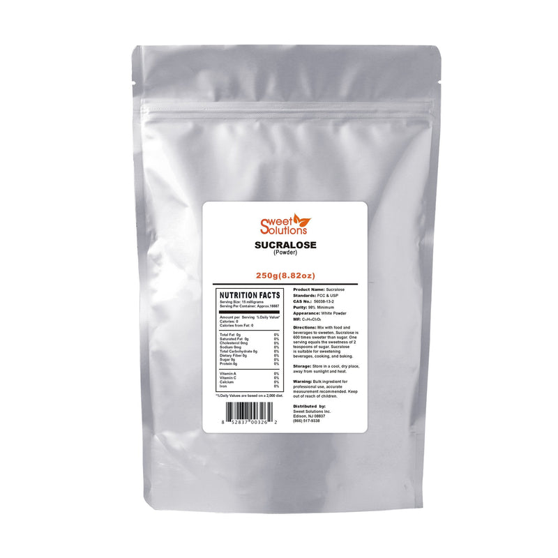 Pure Sucralose (Powder) 250G, Meets FCC & USP Standards 8.81 Ounce (Pack of 1)