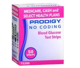 [Australia - AusPower] - Prodigy 73200 No Coding Blood Glucose Test Strips, Box of 50 Strips 50 Count (Pack of 1) 