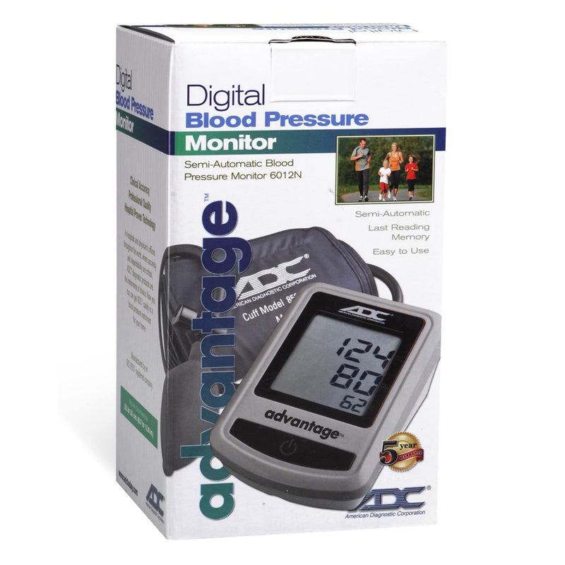 [Australia - AusPower] - Advantage 6012N Series Adult Cuff Arm Home Semi Automatic Digital Blood Pressure Monitor 1-Tube Blue 1 Each 