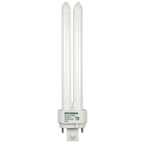 (10 Pack) Sylvania 20669 CF26DD/E/841/ECO 26-Watt 4100K 4-Pin Double Tube Compact Fluorescent Lamp