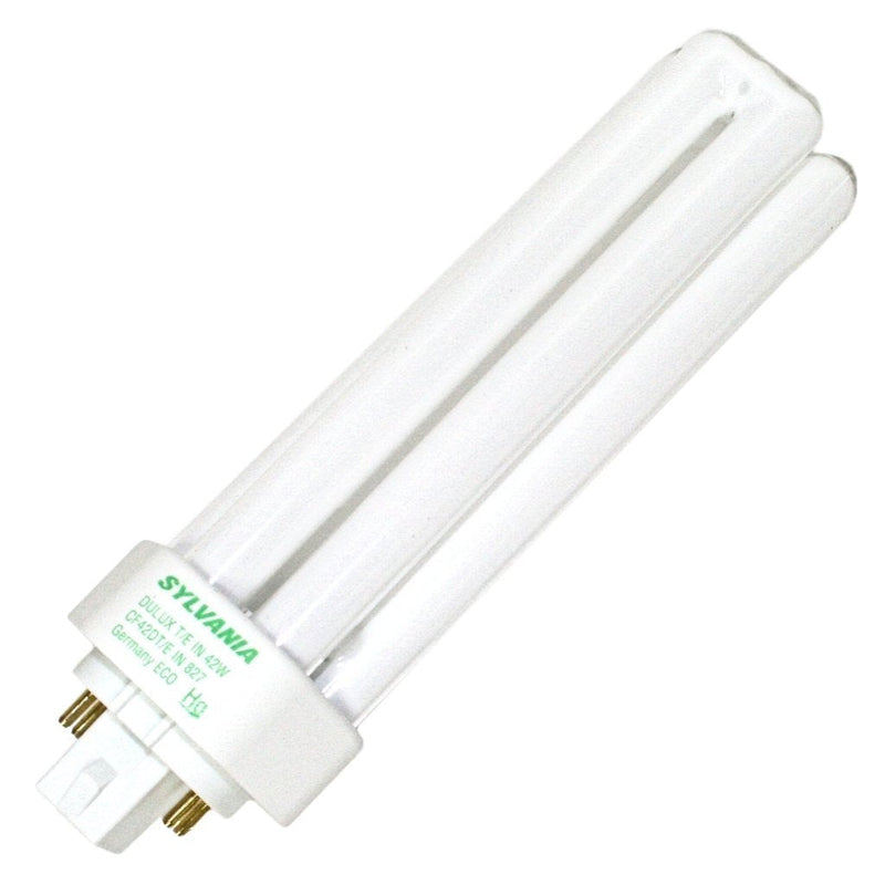 (10 Pack) Sylvania 20890 CF42DT/E/IN/841/ECO 42-Watt 4100K 4-Pin Triple Tube Compact Fluorescent Lamp