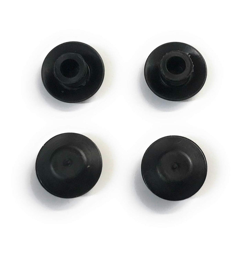 [Australia - AusPower] - 1/4" (0.25 inch) Flush Mount Black Plastic Body and Sheet Metal Hole Plug - Qty 25 